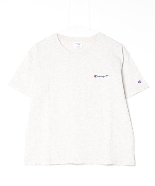 Champion(チャンピオン)の「チャンピオン SHORT SLEEVE T-SHIRT(Tシャツ/カットソー・レディース・ライトグリーン/ホワイト/アイボリー/ブラック・M/L)」の3枚目の写真