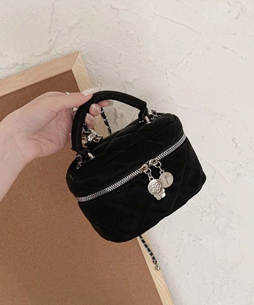 Dita Muaj.(ディータムアージュ)の「キルティングバニティショルダー/ハンドバッグ(ショルダーバッグ・レディース・ピンク/ホワイト/ブラック・FREE)」の7枚目の写真