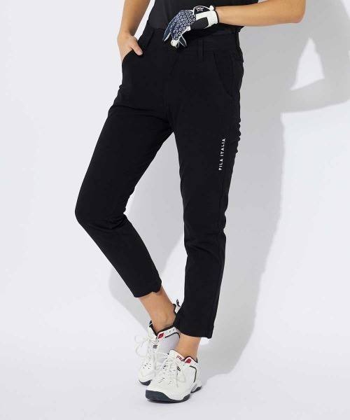 FILA GOLF(フィラゴルフ )の「【FILA GOLF/フィラゴルフ】レディースストレッチクロップドパンツ ゴルフ 接触冷感(その他パンツ・レディース・ブラック/ベージュ/ネイビー・MEDIUM/LARGE/X-LARGE/SMALL)」の2枚目の写真