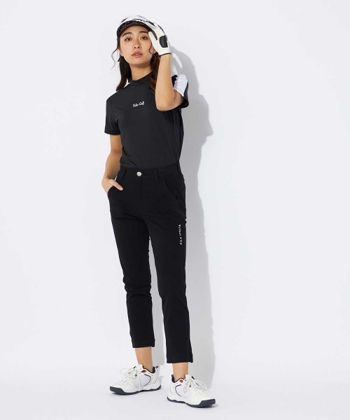 FILA GOLF(フィラゴルフ )の「【FILA GOLF/フィラゴルフ】レディースストレッチクロップドパンツ ゴルフ 接触冷感(その他パンツ・レディース・ブラック/ベージュ/ネイビー・MEDIUM/LARGE/X-LARGE/SMALL)」の5枚目の写真