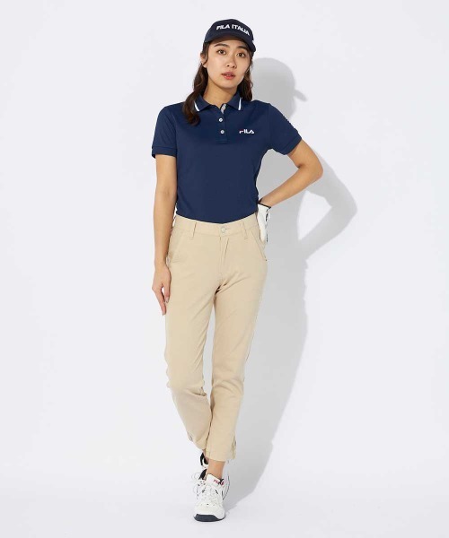 FILA GOLF(フィラゴルフ )の「【FILA GOLF/フィラゴルフ】レディースストレッチクロップドパンツ ゴルフ 接触冷感(その他パンツ・レディース・ブラック/ベージュ/ネイビー・MEDIUM/LARGE/X-LARGE/SMALL)」の13枚目の写真