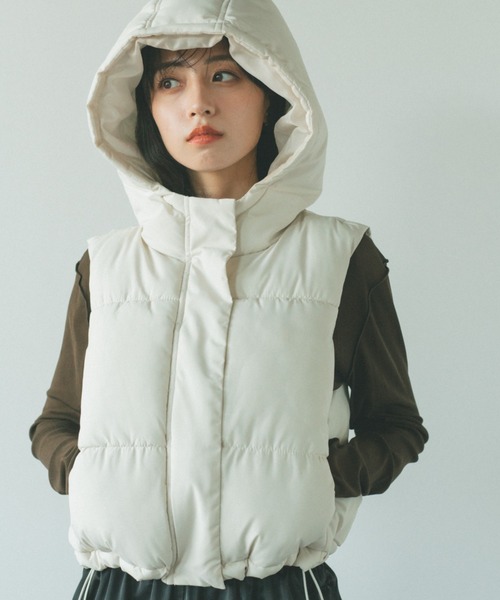 セール】中綿フードベスト（ベスト）｜VANNIE U（ヴァニーユー）の