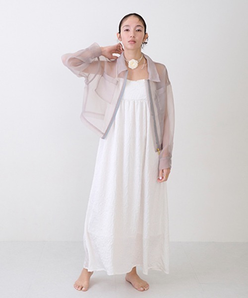 petit main LIEN（プティマインリアン）の「【LADIES】キャミワンピース（ワンピース・レディース・オフホワイト/ブラック/ベージュ・FREE）」の2枚目の写真