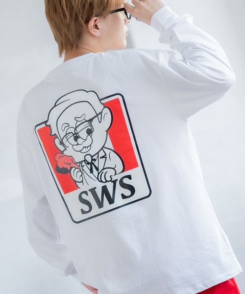 SIDEWAY STANCE(サイドウェイスタンス)の「【SIDEWAY STANCE】オリジナル グラフィック プリント ロンT(Tシャツ/カットソー・メンズ・ブラック/ホワイト系/パープル系3/ホワイト系2/グレー系2/グレー/パープル系/ホワイト系3/ブラック系2/カーキ系2/ブラック系/ブルー系/ホワイト/ブラック系3/ブルー系3/カーキ系3/パープル系4/パープル系1/ブルー系4/カーキ系4/グレー系4/ブラック系4/ブラック系1/ホワイト系4/ホワイト系1/ブラック系5/ブラック系6/イエロー系6/ホワイト系5/カーキ系5/ホワイト系6/ホワイト系7/ブラック系7・SMALL/MEDIUM/LARGE/X-LARGE)」の7枚目の写真
