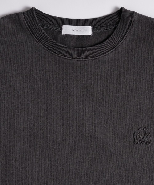 MUHET（ミュエータ）の「トモジロゴピグメントTシャツ（Tシャツ/カットソー・レディース・チャコールグレー/イエロー系その他/ネイビー・MEDIUM/X-LARGE）」の21枚目の写真