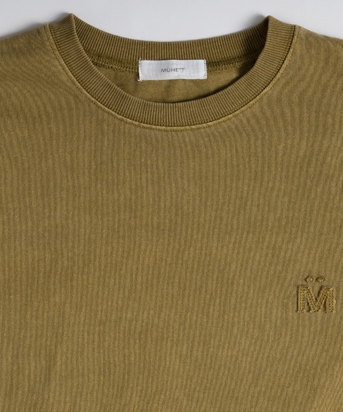 MUHET（ミュエータ）の「トモジロゴピグメントTシャツ（Tシャツ/カットソー・レディース・チャコールグレー/イエロー系その他/ネイビー・MEDIUM/X-LARGE）」の16枚目の写真