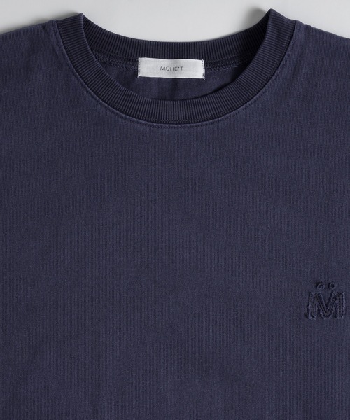 MUHET（ミュエータ）の「トモジロゴピグメントTシャツ（Tシャツ/カットソー・レディース・チャコールグレー/イエロー系その他/ネイビー・MEDIUM/X-LARGE）」の13枚目の写真