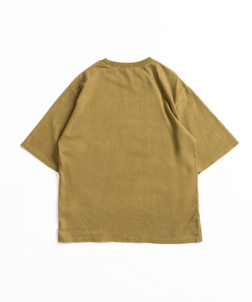 MUHET（ミュエータ）の「トモジロゴピグメントTシャツ（Tシャツ/カットソー・レディース・チャコールグレー/イエロー系その他/ネイビー・MEDIUM/X-LARGE）」の15枚目の写真