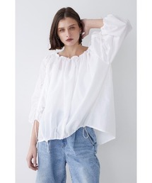 ALEXIA STAM | Drawstring Gathered Top /ドロストギャザートップス(Tシャツ/カットソー)