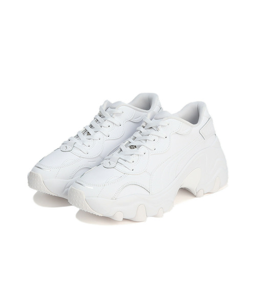 PUMA(プーマ)の「PUMA プーマ ウィメンズ パルサー ウェッジ バッジ スニーカー(スニーカー・レディース・ホワイト・22.0cm/22.5cm/24.5cm/25.0cm/25.5cm/23.0cm/23.5cm/24.0cm)」の9枚目の写真