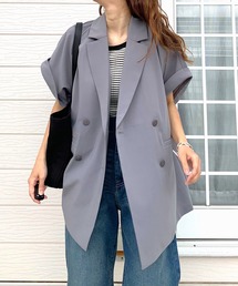 Q | ダブルジレジャケット(テーラードジャケット)