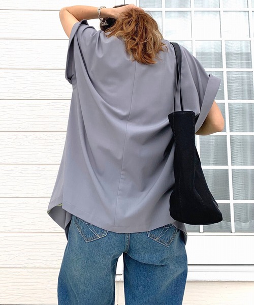 Q（キュー）の「ダブルジレジャケット（テーラードジャケット・レディース・ライトグレー/ベージュ・MEDIUM）」の15枚目の写真