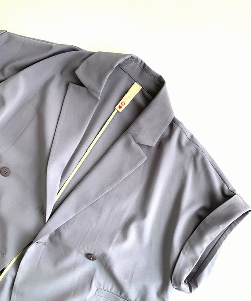 Q（キュー）の「ダブルジレジャケット（テーラードジャケット・レディース・ライトグレー/ベージュ・MEDIUM）」の21枚目の写真