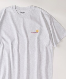 Carhartt WIP（カーハートダブリューアイピー）の「【Carhartt/カーハート】 ワンポイント ブランドロゴ刺繍 半袖Tシャツ/AMERICAN SCRIPT T-SHIRT（Tシャツ/カットソー・メンズ）」