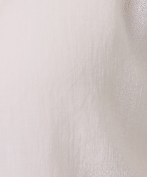 【セール】【シアー／麻調合繊】スラブスキッパーネックブラウス（シャツ/ブラウス）｜UNTITLED（アンタイトル）
