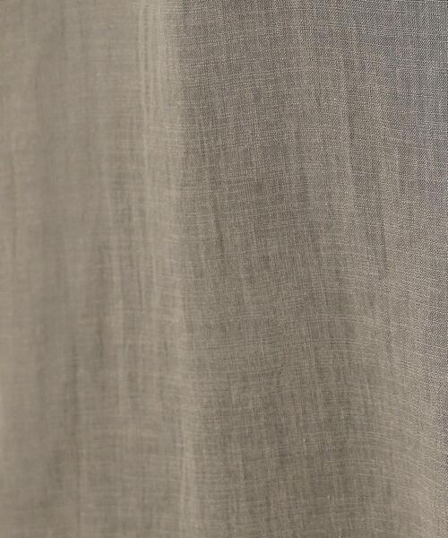 【セール】【シアー／麻調合繊】スラブスキッパーネックブラウス（シャツ/ブラウス）｜UNTITLED（アンタイトル）