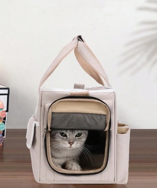 NOLITA LABORATORY(ノリータラボラトリー)の「【 NOLITA / ノリータ 】ペット キャリーバッグ 犬 猫 ショルダーバッグ キャリーケース(ペット用キャリーケース・レディース・オフホワイト/ブラック/ネイビー/ベージュ・FREE)」の13枚目の写真