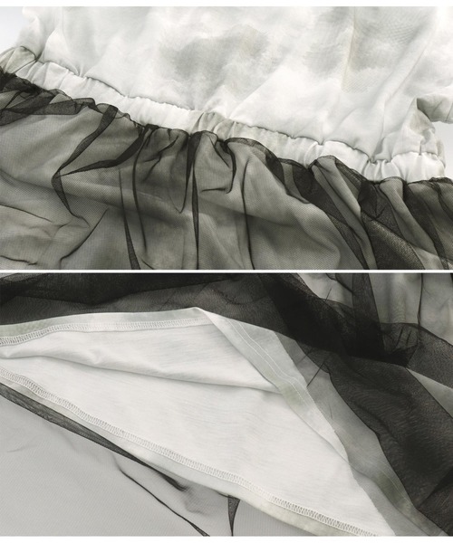 ANAP GiRL(アナップガール)の「チュール重ねタイダイ柄ワンピース(ワンピース・キッズ・ラベンダー/グレー・M/S/XS)」の18枚目の写真