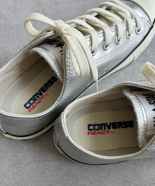 DouDou(ドゥドゥ)の「【CONVERSE】レザーオールスター?OX(スニーカー・レディース・シルバー・24cm/24.5cm/23.5cm)」の10枚目の写真