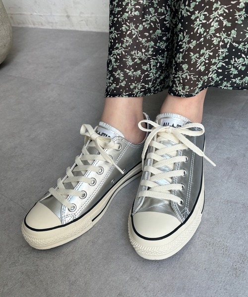 DouDou(ドゥドゥ)の「【CONVERSE】レザーオールスター?OX(スニーカー・レディース・シルバー・24cm/24.5cm/23.5cm)」の11枚目の写真