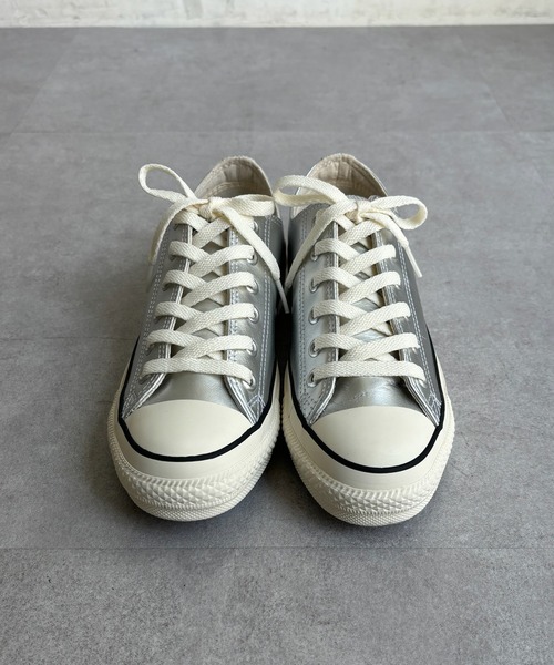 DouDou(ドゥドゥ)の「【CONVERSE】レザーオールスター?OX(スニーカー・レディース・シルバー・24cm/24.5cm/23.5cm)」の4枚目の写真