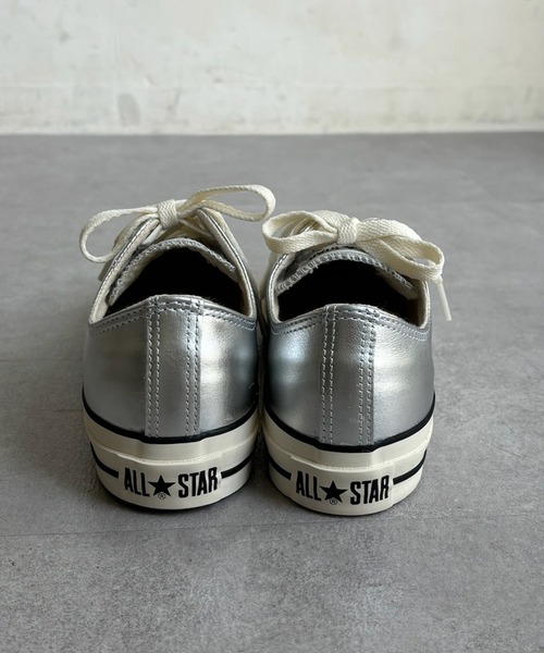 DouDou(ドゥドゥ)の「【CONVERSE】レザーオールスター?OX(スニーカー・レディース・シルバー・24cm/24.5cm/23.5cm)」の6枚目の写真
