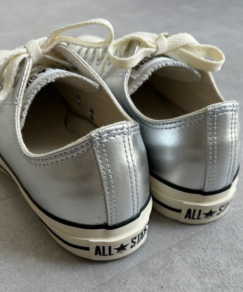 DouDou(ドゥドゥ)の「【CONVERSE】レザーオールスター?OX(スニーカー・レディース・シルバー・24cm/24.5cm/23.5cm)」の7枚目の写真