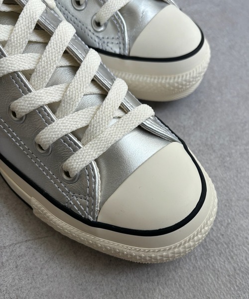 DouDou(ドゥドゥ)の「【CONVERSE】レザーオールスター?OX(スニーカー・レディース・シルバー・24cm/24.5cm/23.5cm)」の8枚目の写真