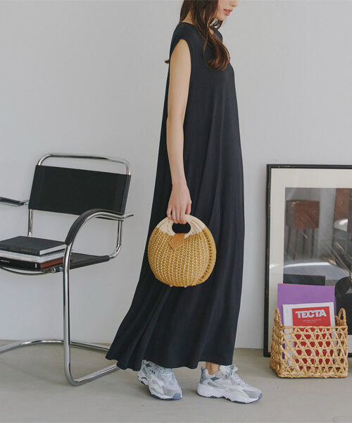 選べる4type 接触冷感×シワ防止加工付きカットソーワンピース