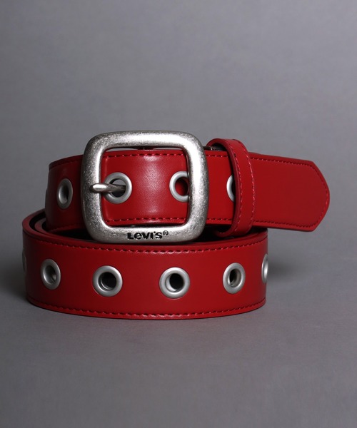 Levi's（リーバイス）の「【Levi's】スクエアバックル 35mm シングルピン ハトメ アイレット ベルト（ベルト・メンズ・ホワイト/ブラック/ダークブラウン/レッド・FREE）」の4枚目の写真