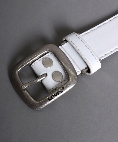 Levi's（リーバイス）の「【Levi's】スクエアバックル 35mm シングルピン ハトメ アイレット ベルト（ベルト・メンズ・ホワイト/ブラック/ダークブラウン/レッド・FREE）」の6枚目の写真