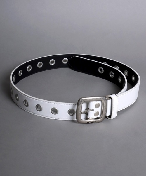 Levi's（リーバイス）の「【Levi's】スクエアバックル 35mm シングルピン ハトメ アイレット ベルト（ベルト・メンズ・ホワイト/ブラック/ダークブラウン/レッド・FREE）」の5枚目の写真