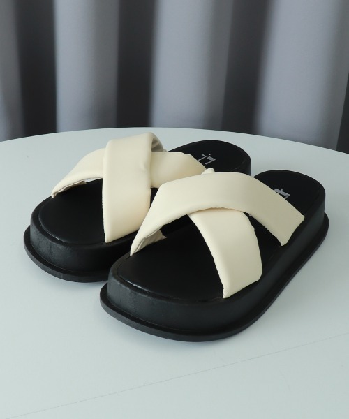 Miniministore(ミニミニストア)の「厚底サンダル スリッパ 美脚 夏(サンダル・レディース・ブラック/アイボリー/ピンク・24.5cm/23.0cm/24.0cm/25.0cm/22.5cm/23.5cm)」の22枚目の写真