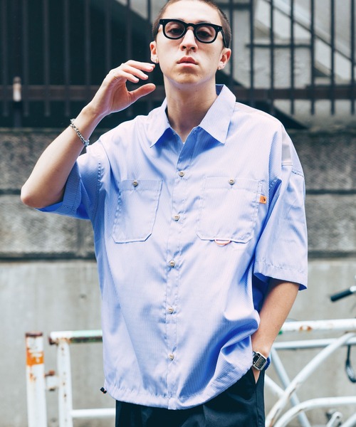 マーク＆ロナ トップス コンビネーションプルオーバー ライトグレー マーク＆ロナ トップス コンビネーションプルオーバー ライトグレー