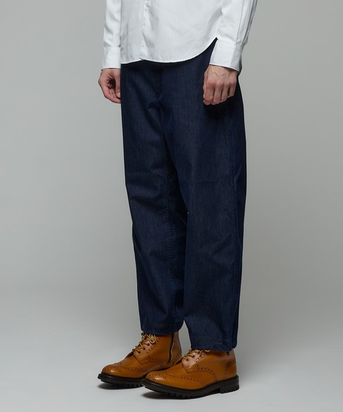 COMME des GARCONS HOMME（コム デ ギャルソン・オム）の「デニム ラミネート加工 イージーパンツ（デニムパンツ・メンズ・インディゴブルー・L/M/S）」の4枚目の写真