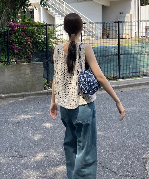 セール】◎アソート かぎ針編み クロシェベスト【ZOZOTOWN限定アイテム