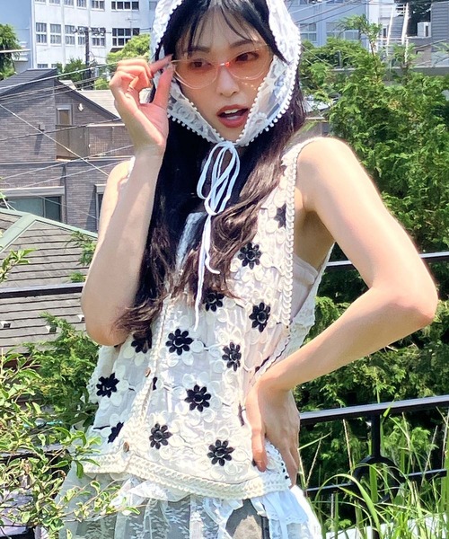 セール】◎アソート かぎ針編み クロシェベスト【ZOZOTOWN限定