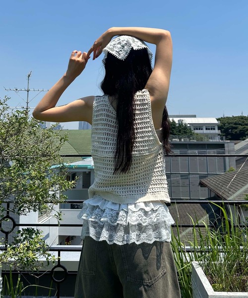 ★medama★A.P.C. TOP PALMYRE クロシェ　ベスト ☆medama☆A.P.C. TOP PALMYRE クロシェ ベスト ☆medama様専用