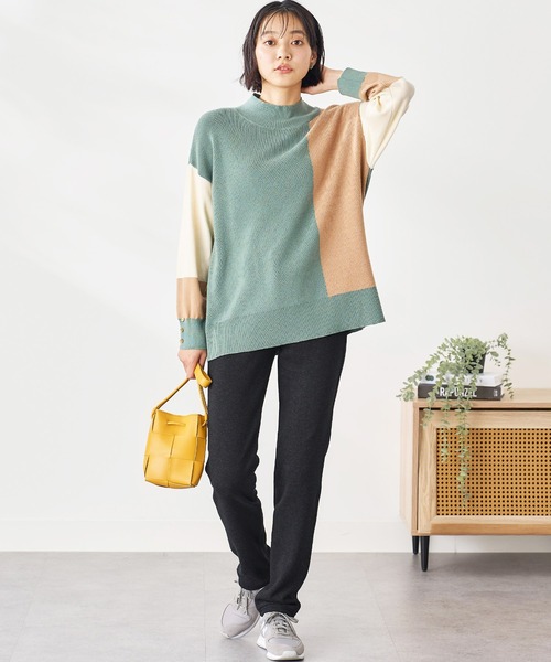 BELLUNA PLUS(ベルーナ)の「ポカポカ!静電防止付裏ファーパンツ74丈(その他パンツ・レディース・グレー系2/ブラック/ベージュ系/グレー系1/ブラック系/チャコール・X-LARGE/LARGE/MEDIUM/SMALL)」の19枚目の写真