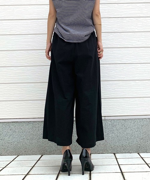 Q(キュー)の「ビッグポケットワイドパンツ(その他パンツ・レディース・ブラック/マスタード・MEDIUM)」の5枚目の写真