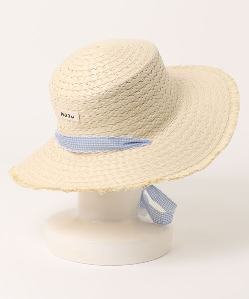 aimoha(アイモハ)の「リボン付きストローハット (SS)(ハット・レディース・ホワイト系その他2/ホワイト系その他4/ホワイト系その他/ホワイト系その他3/ブラウン系その他・2/4/1/3)」の6枚目の写真
