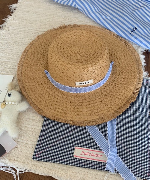aimoha(アイモハ)の「リボン付きストローハット (SS)(ハット・レディース・ホワイト系その他2/ホワイト系その他4/ホワイト系その他/ホワイト系その他3/ブラウン系その他・2/4/1/3)」の16枚目の写真