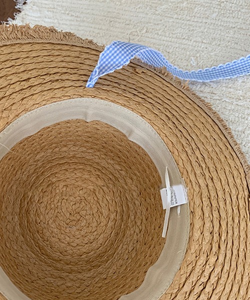 aimoha(アイモハ)の「リボン付きストローハット (SS)(ハット・レディース・ホワイト系その他2/ホワイト系その他4/ホワイト系その他/ホワイト系その他3/ブラウン系その他・2/4/1/3)」の14枚目の写真