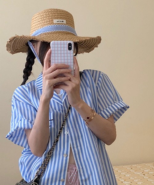 aimoha(アイモハ)の「リボン付きストローハット (SS)(ハット・レディース・ホワイト系その他2/ホワイト系その他4/ホワイト系その他/ホワイト系その他3/ブラウン系その他・2/4/1/3)」の21枚目の写真