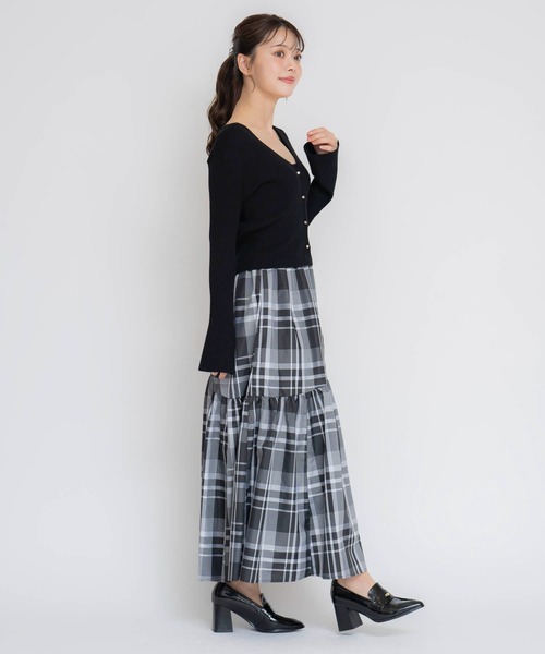 NOELA(ノエラ)の「フレアスリーブニットカーデ(カーディガン/ボレロ・レディース・ボルドー/サックスブルー/ブラック・フリー)」の13枚目の写真