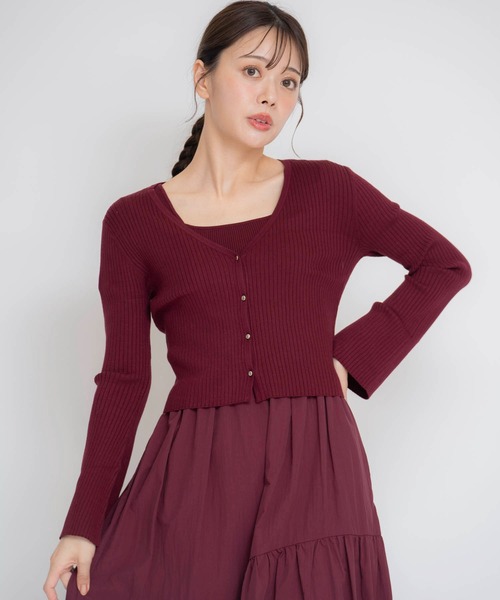 NOELA(ノエラ)の「フレアスリーブニットカーデ(カーディガン/ボレロ・レディース・ボルドー/サックスブルー/ブラック・フリー)」の18枚目の写真