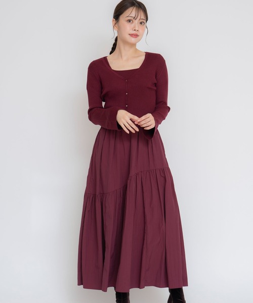 NOELA(ノエラ)の「フレアスリーブニットカーデ(カーディガン/ボレロ・レディース・ボルドー/サックスブルー/ブラック・フリー)」の20枚目の写真