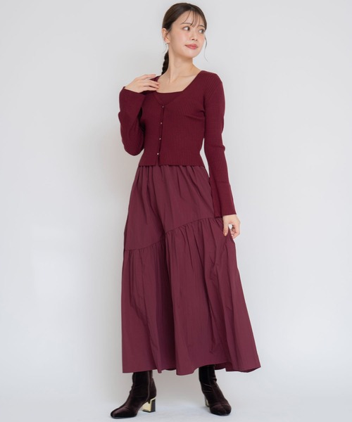 NOELA(ノエラ)の「フレアスリーブニットカーデ(カーディガン/ボレロ・レディース・ボルドー/サックスブルー/ブラック・フリー)」の21枚目の写真