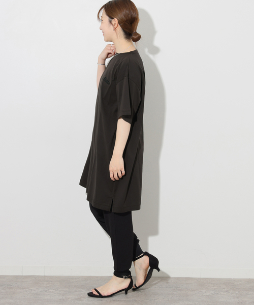 JOURNAL STANDARD relume（ジャーナルスタンダード　レリューム）の「《追加》【La Hutte / ラ・ユット】チュニック（Tシャツ/カットソー・レディース・チャコールグレー/ホワイト・FREE）」の5枚目の写真