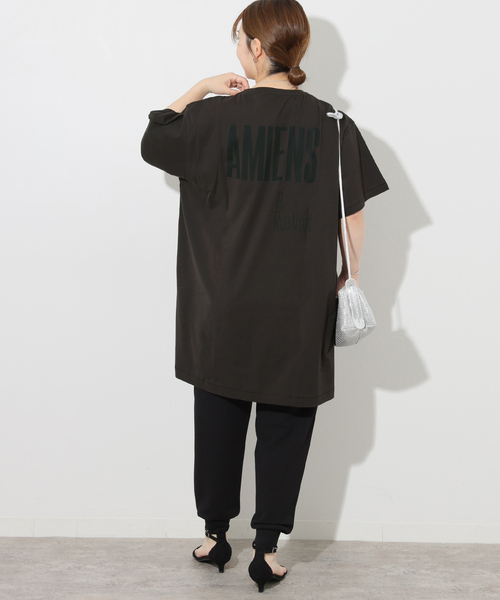 JOURNAL STANDARD relume（ジャーナルスタンダード　レリューム）の「《追加》【La Hutte / ラ・ユット】チュニック（Tシャツ/カットソー・レディース・チャコールグレー/ホワイト・FREE）」の7枚目の写真